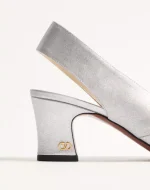 Valentino Adamantine Slingback Pumps In Glitter Fabric 60Mm - Image 2